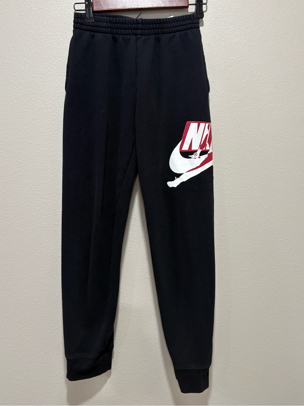 Jordan Nike Air Kids Black Sweatpants Large